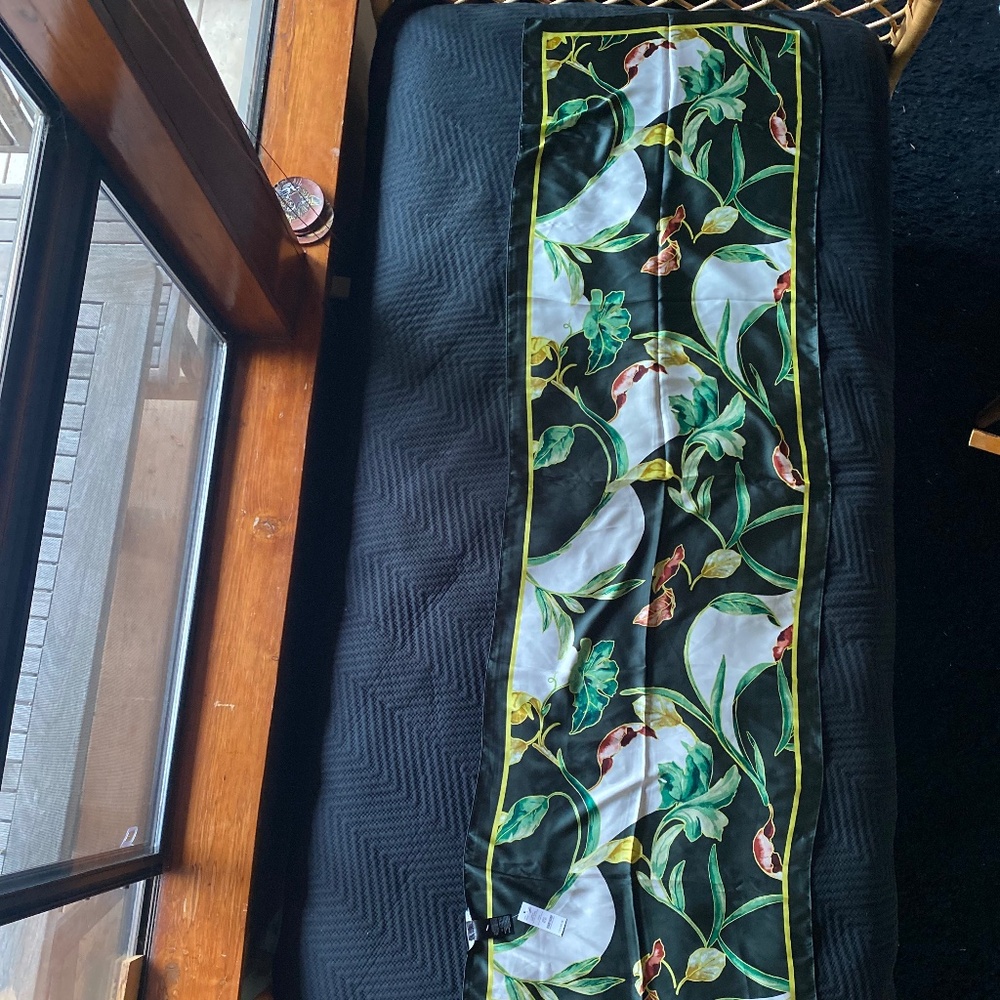 White House Black Market Lyrical Leaves Scarf